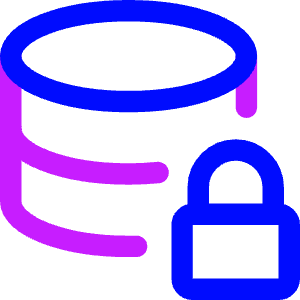 Database Lock Icon from Core Neon - Free Set