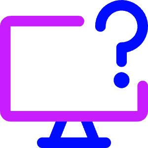 Desktop Help Icon from Core Neon - Free Set