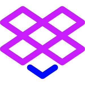 Dropbox Logo Icon from Core Neon - Free Set