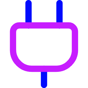 Electric Cord 1 Icon from Core Neon - Free Set
