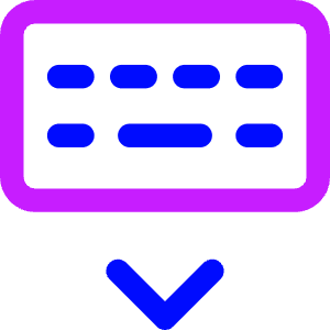 Keyboard Virtual Icon from Core Neon - Free Set