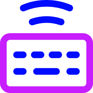 Keyboard Wireless 2 Icon from Core Neon - Free Set