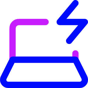 Laptop Charging Icon from Core Neon - Free Set