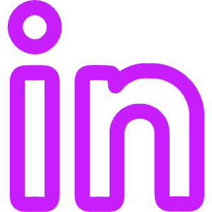 Linkedin Logo Icon from Core Neon - Free Set