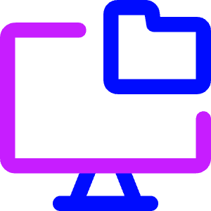 Local Storage Folder Icon from Core Neon - Free Set