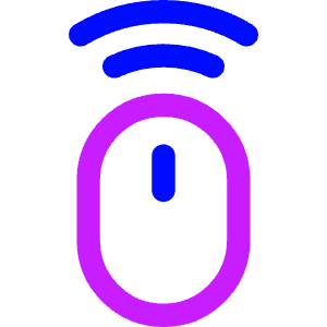 Mouse Wireless 1 Icon from Core Neon - Free Set