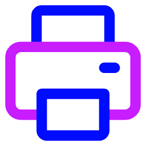Printer Icon from Core Neon - Free Set