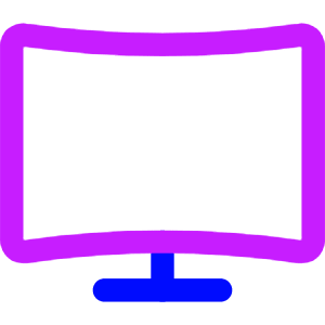 Screen Curve Icon from Core Neon - Free Set