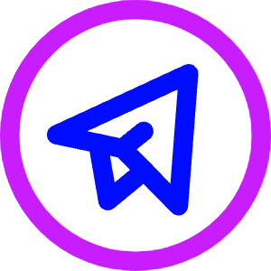 Telegram Logo Icon from Core Neon - Free Set