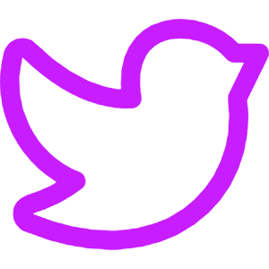 Twitter Logo Icon from Core Neon - Free Set