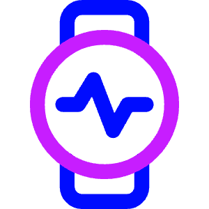 Watch Circle Heartbeat Monitor 2 Icon from Core Neon - Free Set