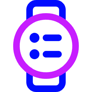 Watch Circle Menu Icon from Core Neon - Free Set