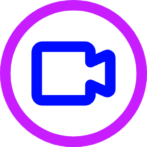 Webcam Video Circle Icon from Core Neon - Free Set