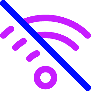 Wifi Disabled Icon from Core Neon - Free Set