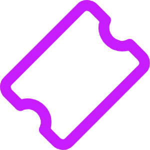 Ticket 1 Icon from Core Neon - Free Set