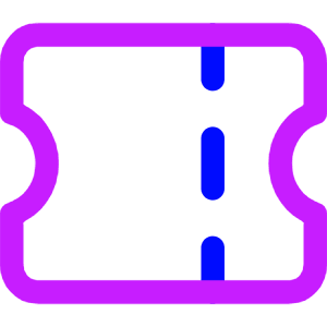 Ticket 2 Icon from Core Neon - Free Set