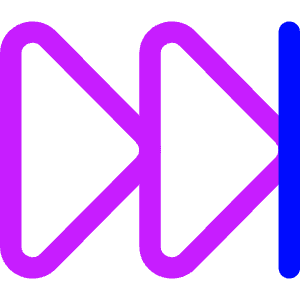 Button Fast Forward 2 Icon from Core Neon - Free Set