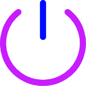 Button Power 1 Icon from Core Neon - Free Set