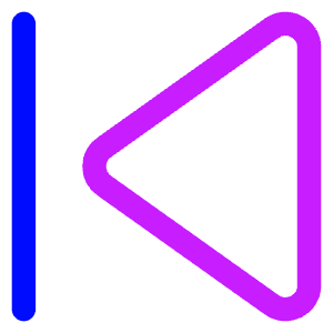 Button Previous Icon from Core Neon - Free Set