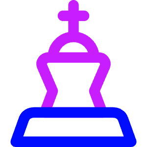 Chess King Icon from Core Neon - Free Set