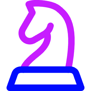 Chess Knight Icon from Core Neon - Free Set