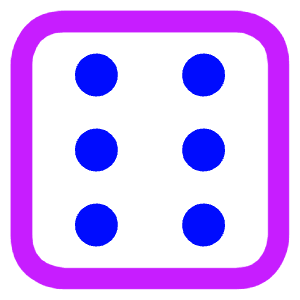 Dice 6 Icon from Core Neon - Free Set