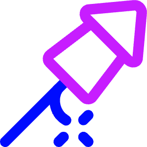 Fireworks Rocket Icon from Core Neon - Free Set