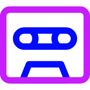 Tape Cassette Record Icon from Core Neon - Free Set