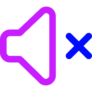 Volume Mute Icon from Core Neon - Free Set