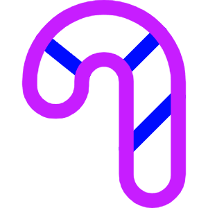 Candy Cane Icon from Core Neon - Free Set