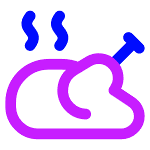 Chicken Grilled Stream Icon from Core Neon - Free Set