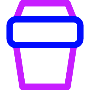 Coffee Takeaway Cup Icon from Core Neon - Free Set