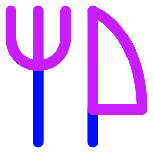 Fork Knife Icon from Core Neon - Free Set