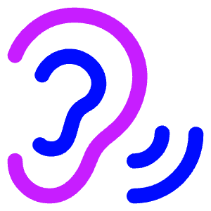 Ear Hearing Icon from Core Neon - Free Set