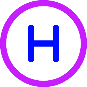 Hospital Sign Circle Icon from Core Neon - Free Set