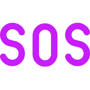 Sos Help Emergency Sign Icon from Core Neon - Free Set