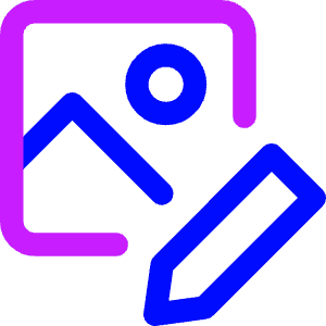 Edit Image Photo Icon from Core Neon - Free Set