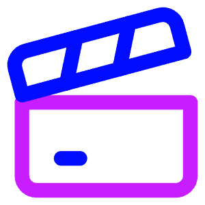 Film Slate Icon from Core Neon - Free Set