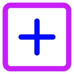 Add Square Icon from Core Neon - Free Set