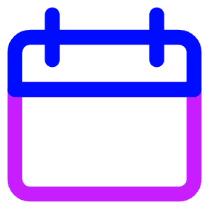 Blank Calendar Icon from Core Neon - Free Set