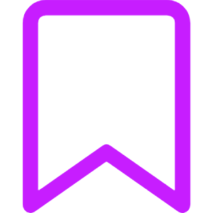 Bookmark 1 Icon from Core Neon - Free Set