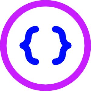 Braces Circle Icon from Core Neon - Free Set