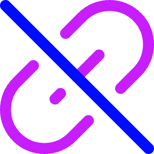 Broken Link 2 Icon from Core Neon - Free Set