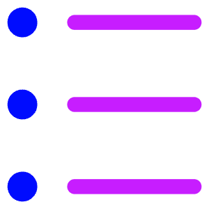 Bullet List Icon from Core Neon - Free Set