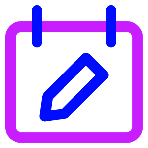 Calendar Edit Icon from Core Neon - Free Set