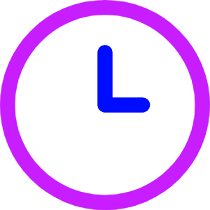 Circle Clock Icon from Core Neon - Free Set