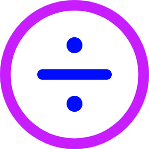 Division Circle Icon from Core Neon - Free Set