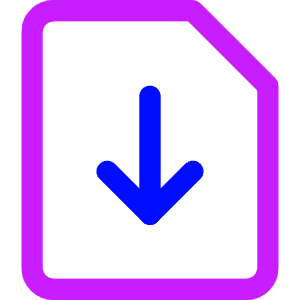 Download File Icon from Core Neon - Free Set