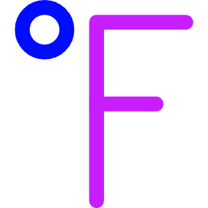 Fahrenheit Icon from Core Neon - Free Set