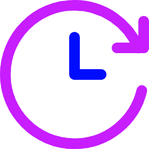 Fastforward Clock Icon from Core Neon - Free Set